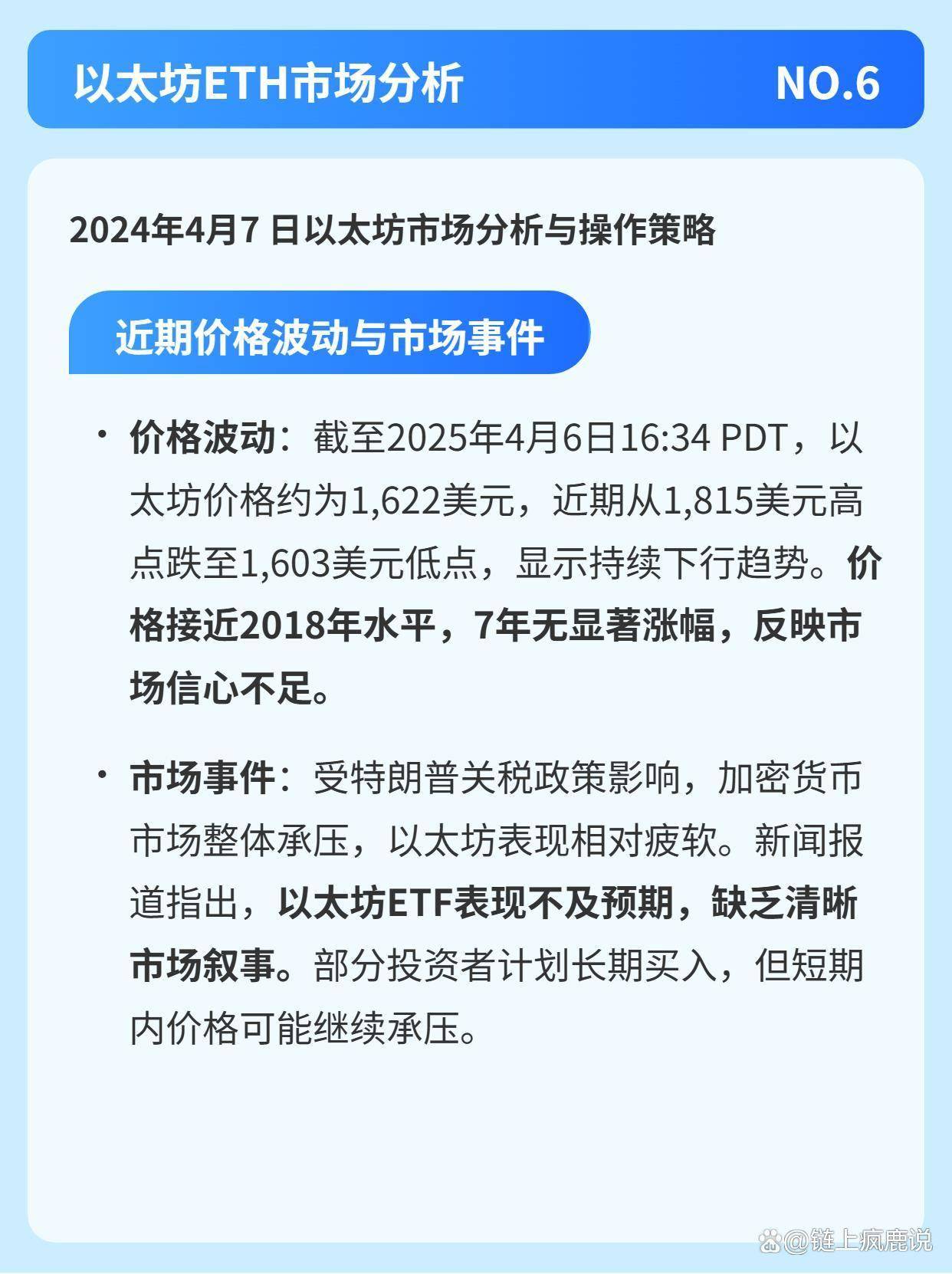 2025年4月7日BTC与ETH行情分析