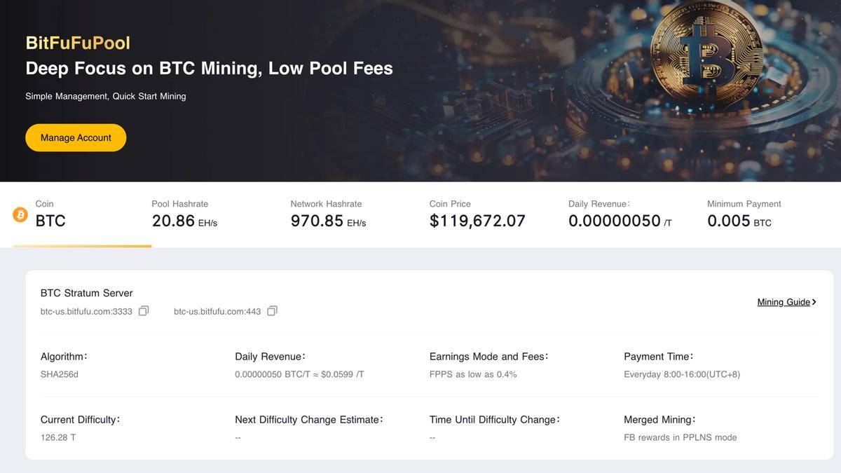 BitFuFu跻身全球五大比特币矿企：算力4个月增长近一倍